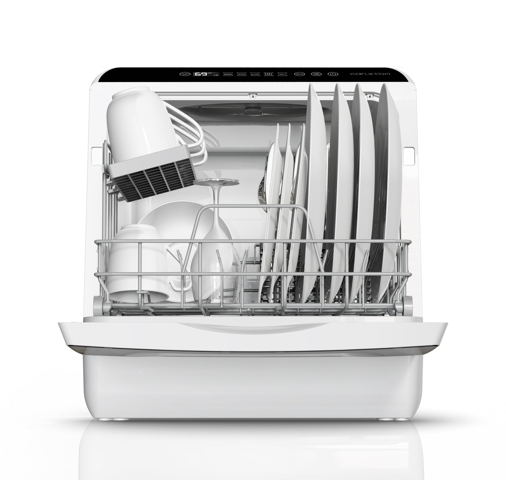 YIYIONCE Countertop Dishwasher, Portable Dishwasher with 7L Built-in Water  Tank, 5 Programs, 360° Dual Spray & Air-Dry Function, Mini Dishwasher for